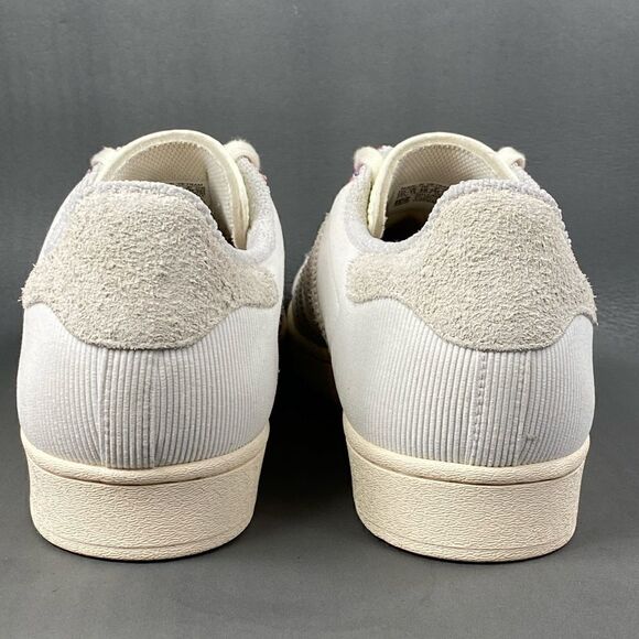 ADIDAS SUPERSTAR ‘PLAID’ WONDER WHITE Sneaker shoes mens size 11.5 - Picture 3 of 8